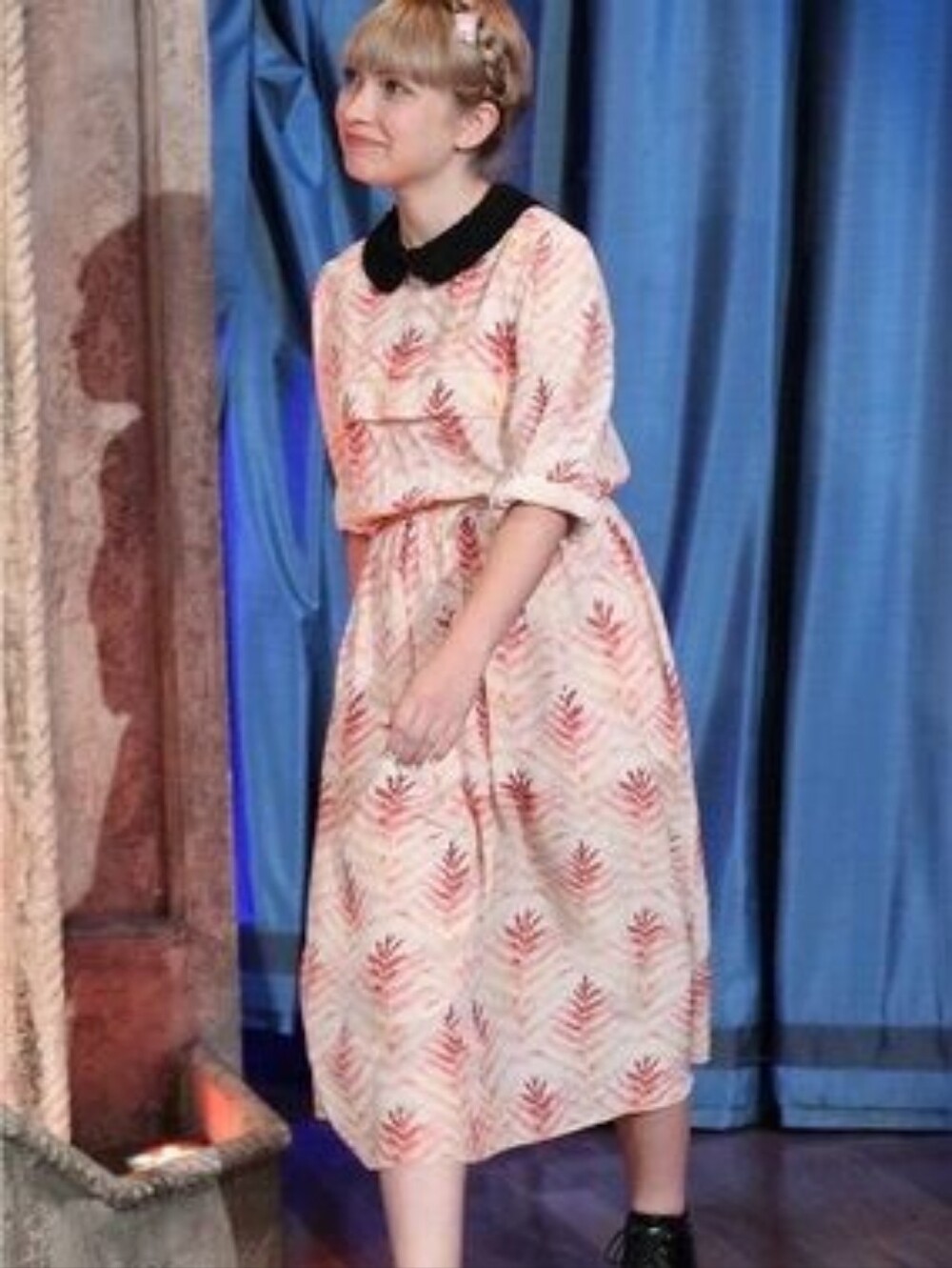 Rachel Antonoff Silk Pink Leaf-Print Long Sleeve Midi Dress - Women Size 2